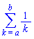 sum(1/k, k = a .. b)