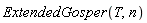 ExtendedGosper(T, n)
