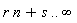 r*n+s .. infinity