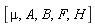 [mu, A, B, F, H]