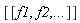 [[f1, f2, () .. ()]]