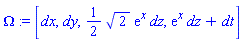 [_DG([["form", M6, 1], [[[1], 1]]]), _DG([["form", M6, 1], [[[2], 1]]]), _DG([["form", M6, 1], [[[3], (1/2)*2^(1/2)*exp(x)]]]), _DG([["form", M6, 1], [[[3], exp(x)], [[4], 1]]])]