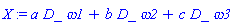 _DG([["vector", N, []], [[[1], a], [[2], b], [[3], c]]])