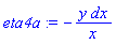 _DG([["form", M, 1], [[[1], -y/x]]])