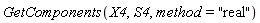 GetComponents(X4, S4, method = "real")