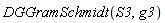 DGGramSchmidt(S3, g3)