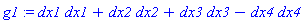g1 := dx1*dx1+dx2*dx2+dx3*dx3-dx4*dx4