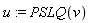 u := PSLQ(v)