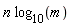 n*log[10](m)