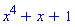 x^4+x+1