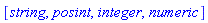 [string, posint, integer, numeric]