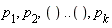 p[1], p[2], () .. (), p[k]