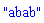 "abab"