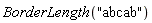 BorderLength("abcab")