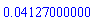 0.4127000000e-1