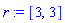 r := [3, 3]