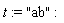 t := "ab"