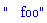 "   foo"