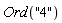 Ord("4")