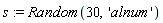 s := Random(30, 'alnum')