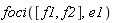 foci([f1, f2], e1)