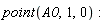 point(A0, 1, 0)