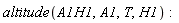 altitude(A1H1, A1, T, H1):