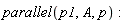 parallel(p1, A, p)