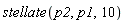 stellate(p2, p1, 10)