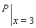 eval(P, x = 3)
