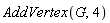 AddVertex(G, 4)