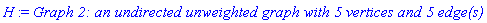 H := `Graph 2: an undirected unweighted graph with 5 vertices and 5 edge(s)`