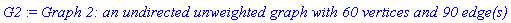 G2 := `Graph 2: an undirected unweighted graph with 60 vertices and 90 edge(s)`