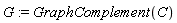 G := GraphComplement(C)