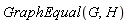 GraphEqual(G, H)