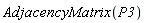 AdjacencyMatrix(P3)