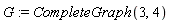 G := CompleteGraph(3, 4)