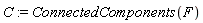C := ConnectedComponents(F)