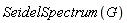 SeidelSpectrum(G)