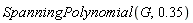SpanningPolynomial(G, .35)