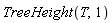 TreeHeight(T, 1)