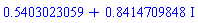 .5403023059+.8414709848*I
