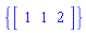 {vector([1, 1, 2])}