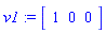 v1 := vector([1, 0, 0])