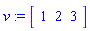 v := vector([1, 2, 3])