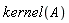 kernel(A)