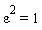 epsilon^2 = 1