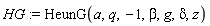 HG := HeunG(a, q, -1, beta, g, delta, z)