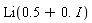 Li(.5+0.*I)