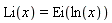 Li(x) = Ei(ln(x))